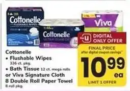 Safeway Cottonelle or Viva offer