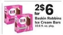 Safeway Baskin Robbins Ice Cream Bars offer