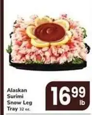 Safeway Alaskan Surimi Snow Leg Tray offer