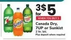 Safeway Canada Dry, 7UP or Sunkist offer