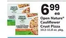 Safeway OPEN NATURE CAULIFLOWER CRUST PIZZA offer