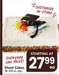 Safeway Sheet Cakes offer