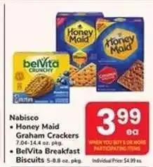 Safeway Nabisco Honey Maid Graham Crackers & belVita Breakfast Biscuits offer