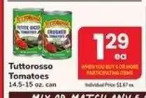 Safeway Tuttorosso Tomatoes offer