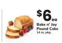 Safeway Bake n' Joy Pound Cake offer