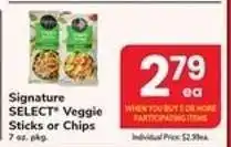 Safeway Signature SELECT Veggie Sticks or Chips offer