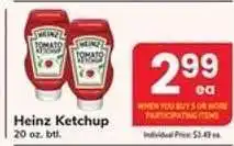 Safeway Heinz Ketchup offer