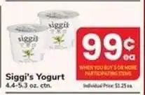 Safeway Siggi's Yogurt offer