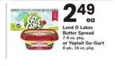 Safeway Land O Lakes Butter Spread or Yoplait Go-Gurt offer
