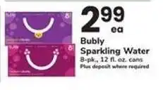 Safeway Bubly Sparkling Water offer