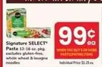 Safeway Signature Select Pasta offer