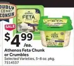 Stop&Shop Athenos Feta Chunk or Crumbles offer