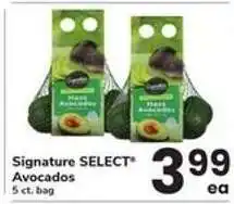 Safeway Signature Select Avocados offer