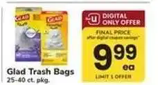 Safeway Glad Trash Bags offer
