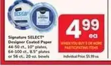 Safeway Signature SELECT Designer Coated Paper offer