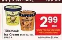 Safeway Tillamook Ice Cream offer