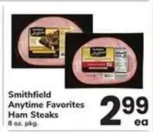 Safeway Smithfield Anytime Favorites Ham Steaks offer
