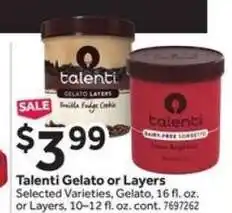 Stop&Shop Talenti Gelato or Layers offer