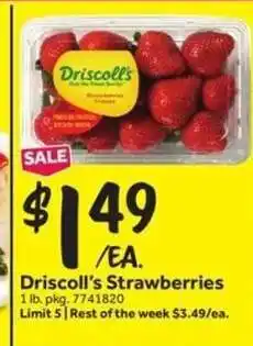 Stop&Shop Driscoll's Strawberries offer