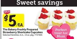 Stop&Shop The Bakery Freshly Prepared Strawberry Shortcake Cupcakes offer