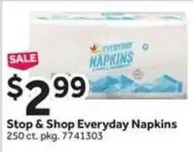 Stop&Shop Stop & Shop Everyday Napkins offer
