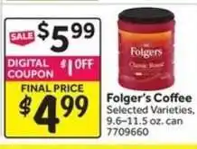 Stop&Shop Folger's Coffee offer
