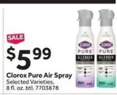 Stop&Shop Clorox Pure Air Spray offer