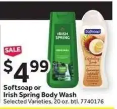 Stop&Shop Softsoap or Irish Spring Body Wash offer