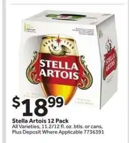 Stop&Shop Stella Artois 12-Pack offer
