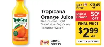 ShopRite Tropicana Orange Juice offer