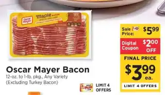 ShopRite Oscar Mayer Bacon offer