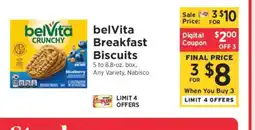 ShopRite belVita Breakfast Biscuits offer
