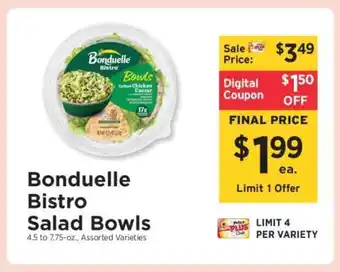 ShopRite Bonduelle Bistro Salad Bowls offer