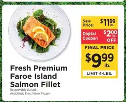ShopRite Fresh Premium Faroe Island Salmon Fillet offer