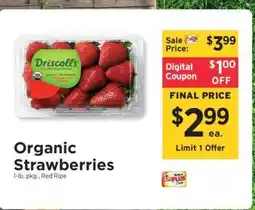 ShopRite Organic Strawberries offer
