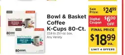 ShopRite Bowl & Basket Coffee K-Cups 80-Ct offer