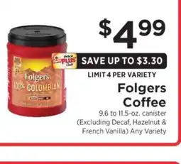 ShopRite Folgers Coffee offer