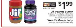 ShopRite Jif Peanut Butter / Welch’s Grape Jelly offer