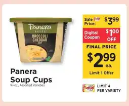 ShopRite Panera Soup Cups offer