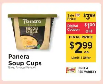 ShopRite Panera Soup Cups offer