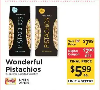 ShopRite Wonderful Pistachios offer