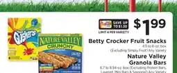 ShopRite Betty Crocker Fruit Snacks offer