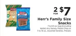 ShopRite Herr's Family Size Snacks offer