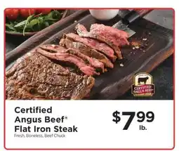 ShopRite Certified Angus Beef Flat Iron Steak offer