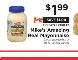 ShopRite Mike's Amazing Real Mayonnaise offer