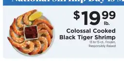 ShopRite Colossal Cooked Black Tiger Shrimp offer