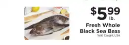 ShopRite Fresh Whole Black Sea Bass offer