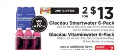 ShopRite Glacéau Smartwater 6-Pack offer