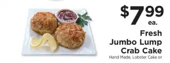 ShopRite Fresh Jumbo Lump Crab Cake offer