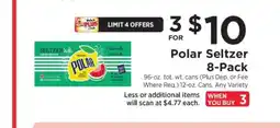 ShopRite Polar Seltzer 8-Pack offer